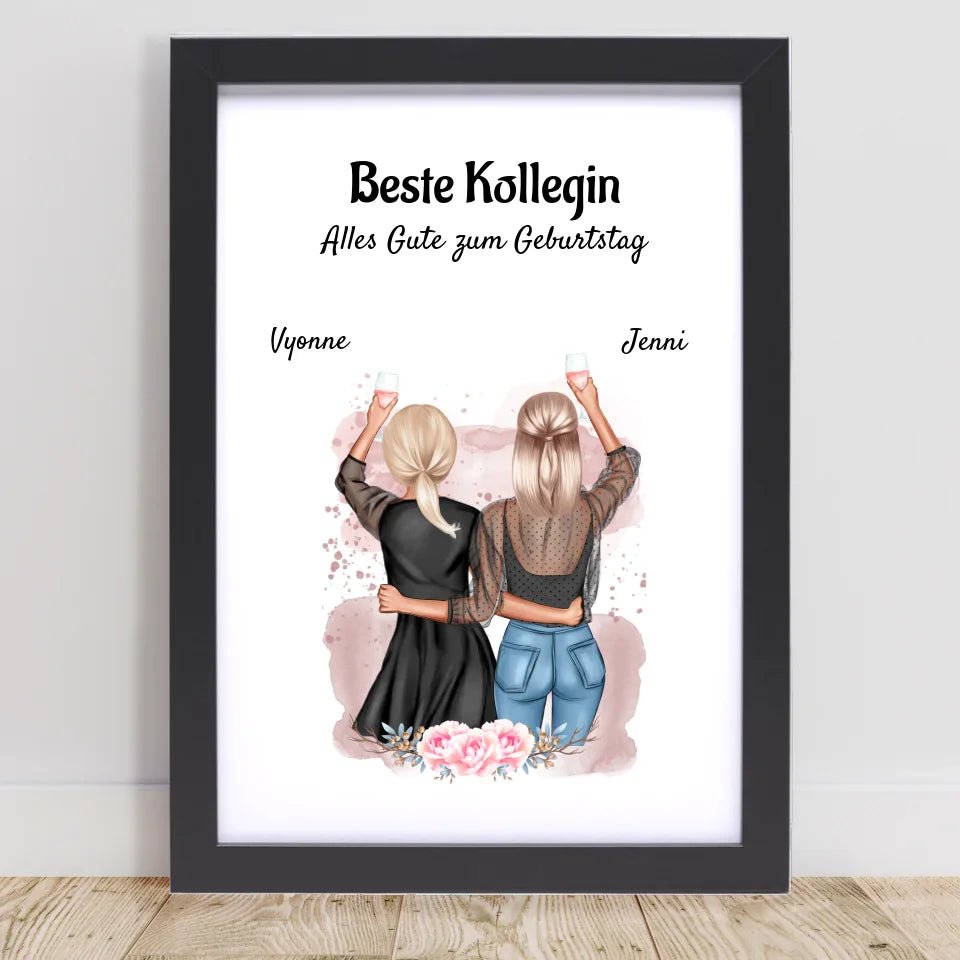 Kollegin Poster & Bild Geschenke personalisiert - Cantty
