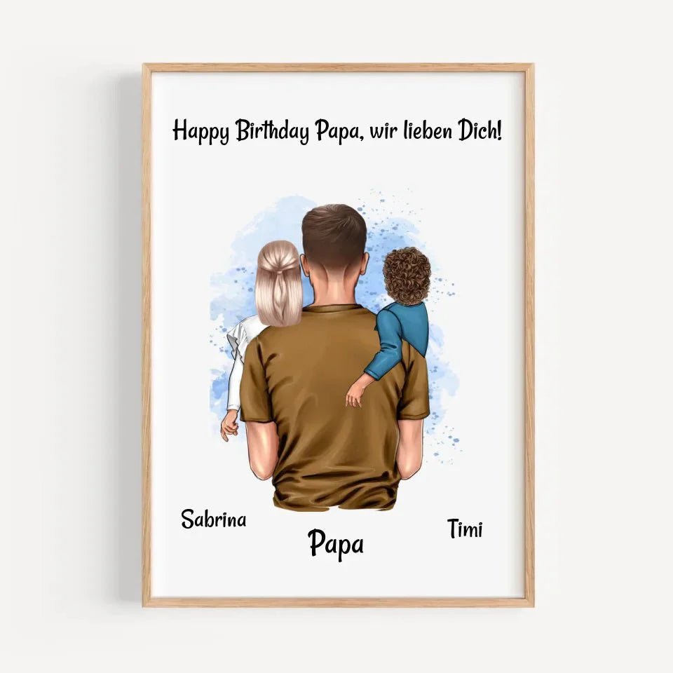Papa Poster & Bilder Geschenke personalisiert - Cantty