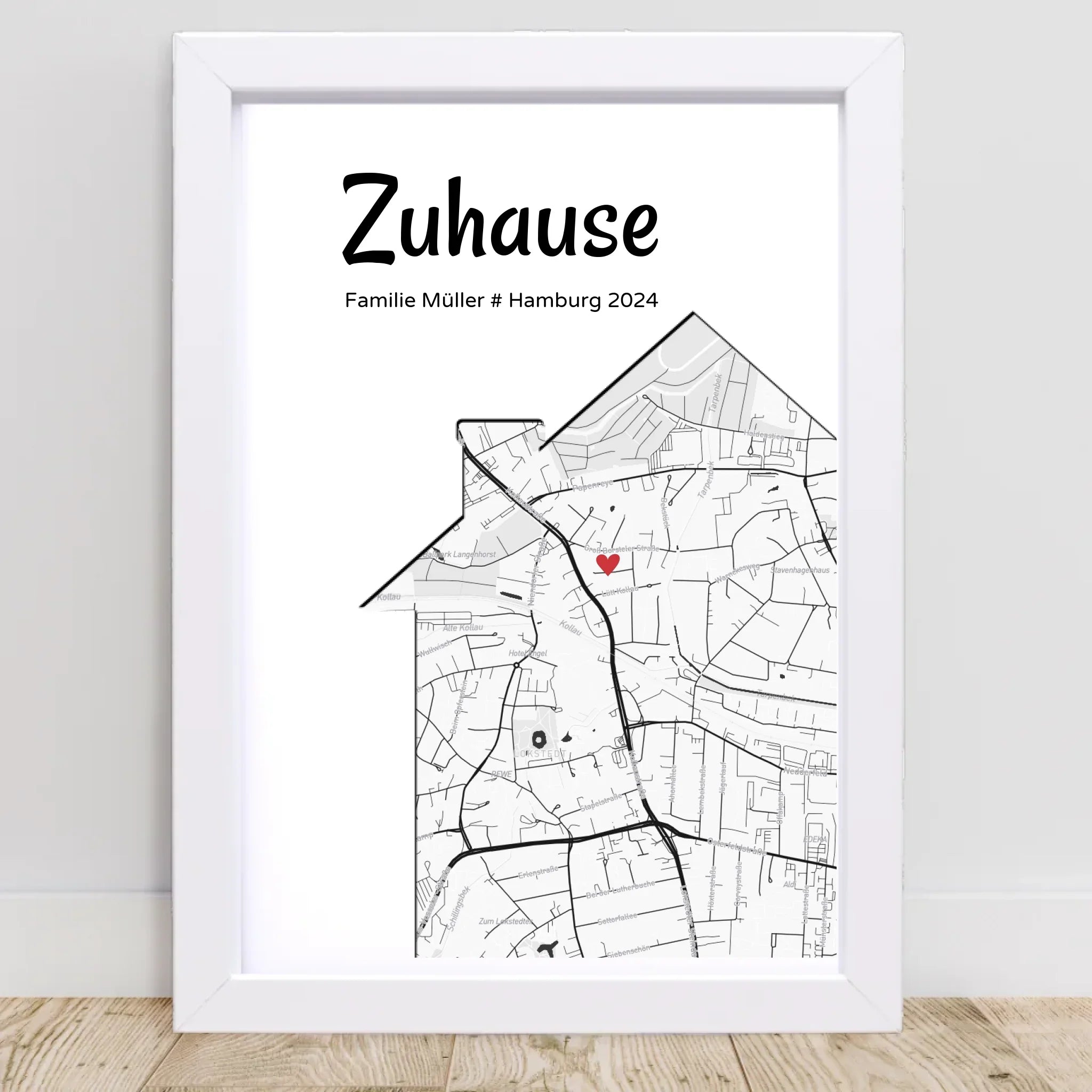 Einzugsgeschenk Stadtkarte Koordinatenposter Geschenke für neue Wohnung & Haus - Cantty