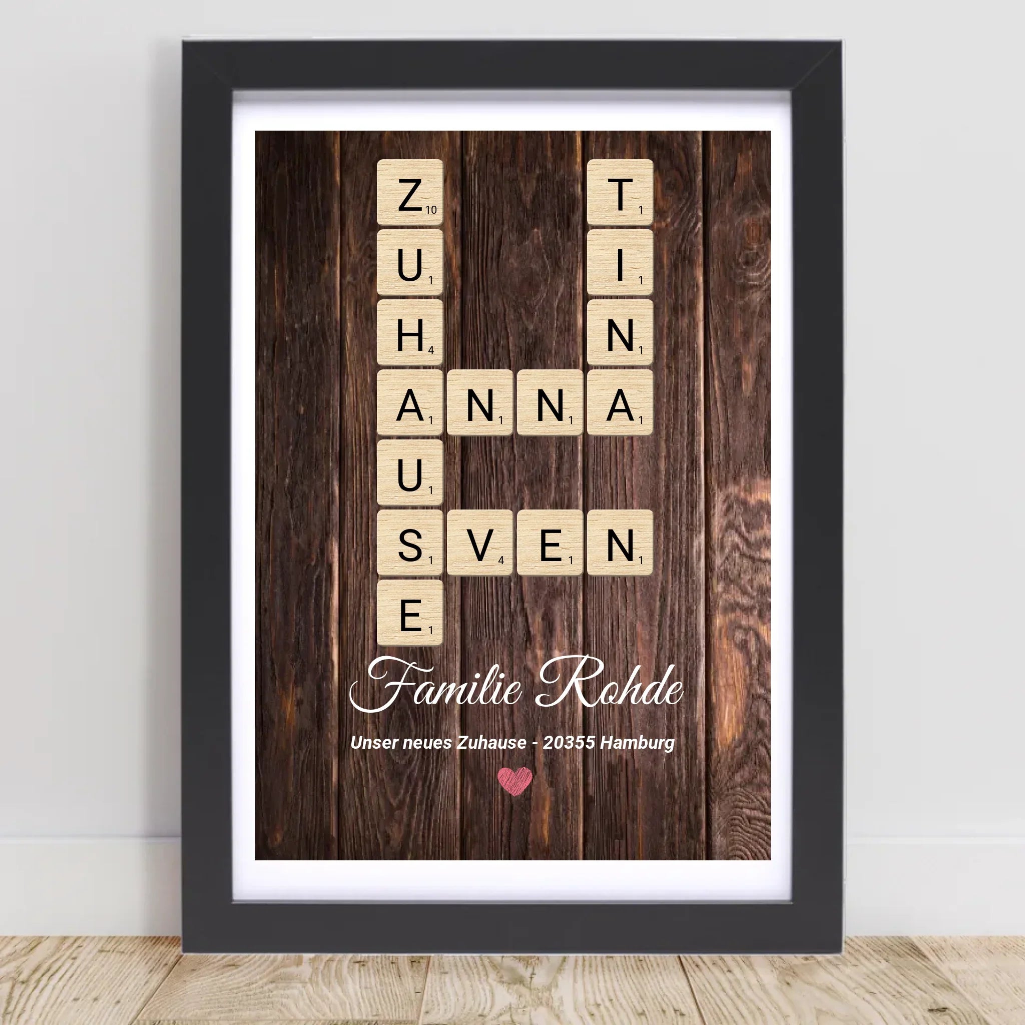 Scrabble Buchstaben Wort Poster Geschenk benutzerdefiniert - Cantty