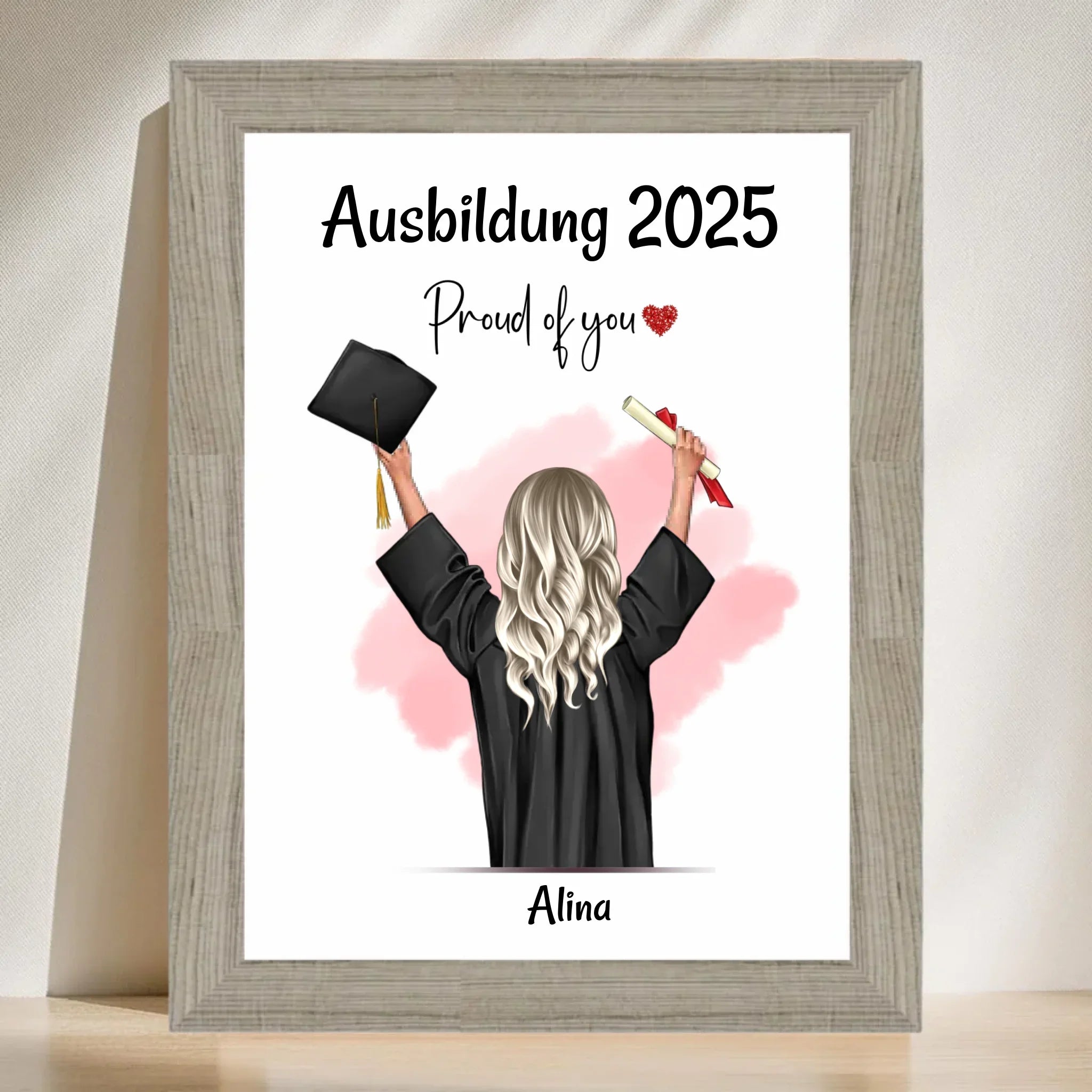 Ausbildung bestanden Abschluss Poster Geschenke personalisiert - Cantty