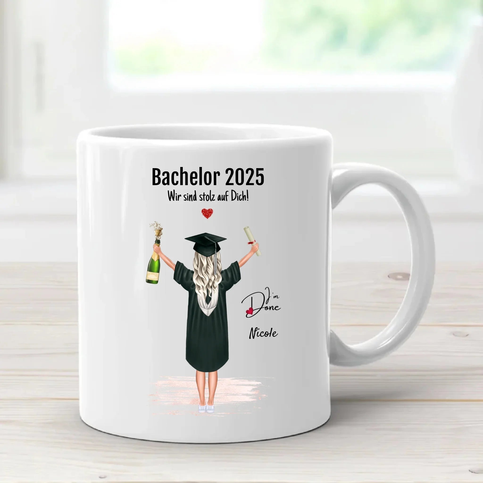 Bachelor Abschluss Tasse Geschenke personalisiert - Cantty