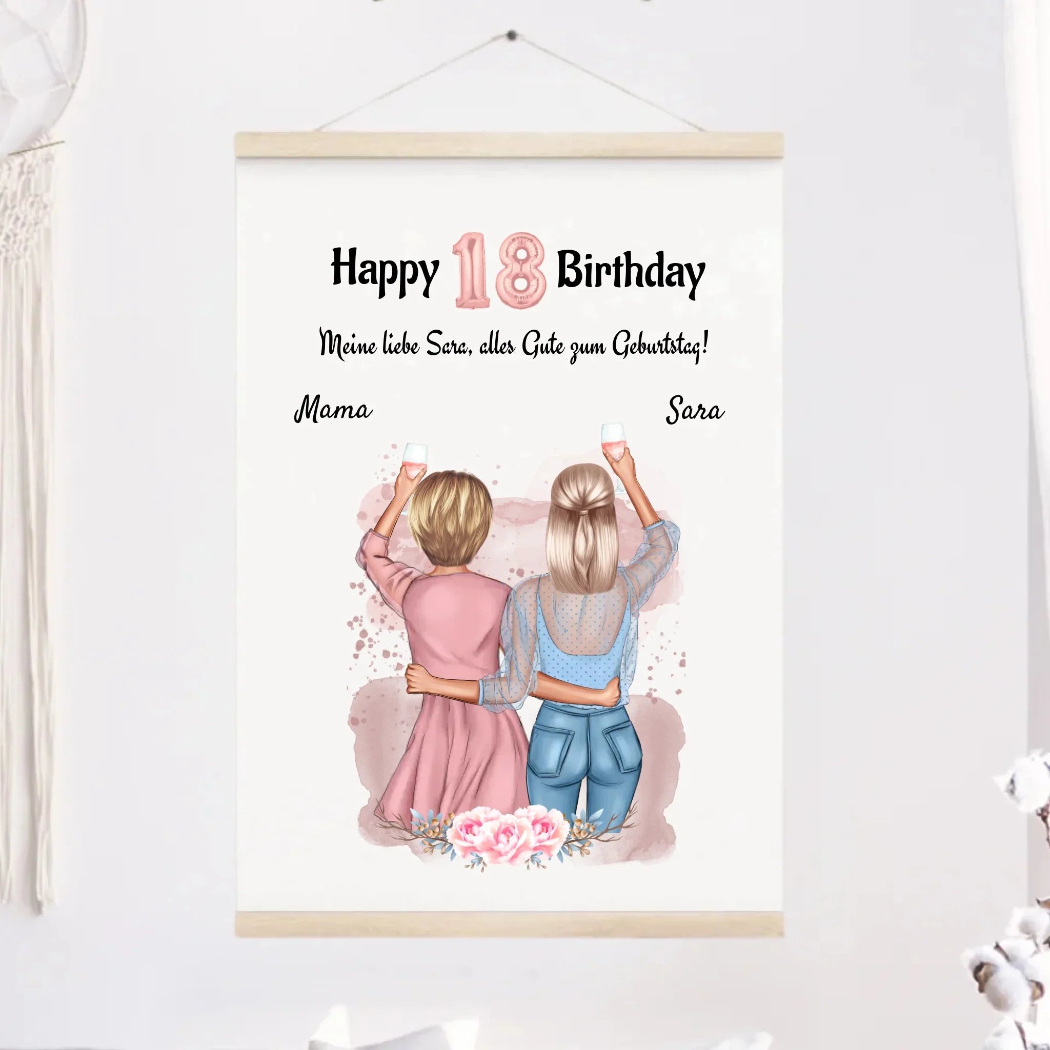 Beste Freundin Leinwand Geschenke personalisiert - Cantty