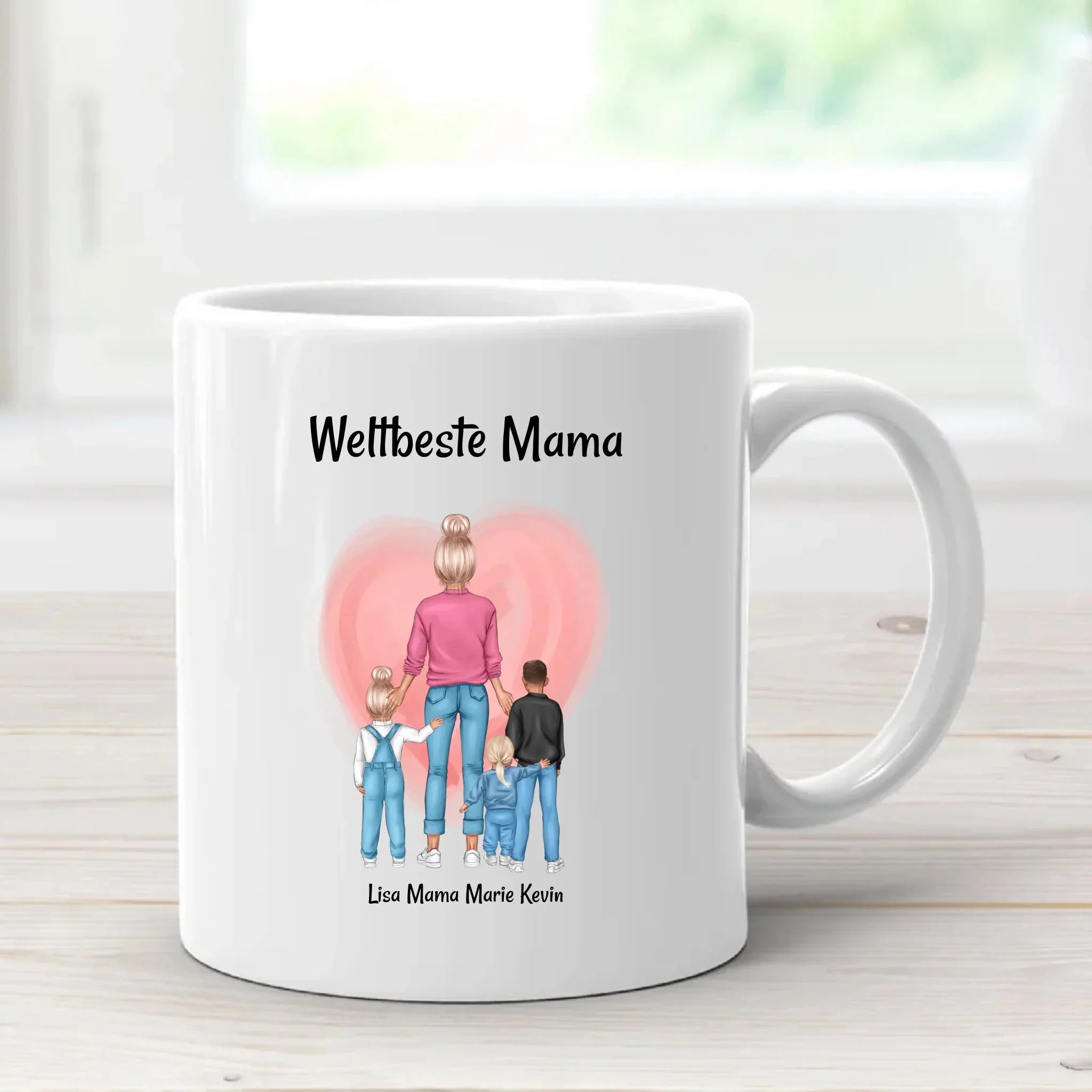 Mutter 1-3 Kinder Tasse Geschenke personalisiert - Cantty