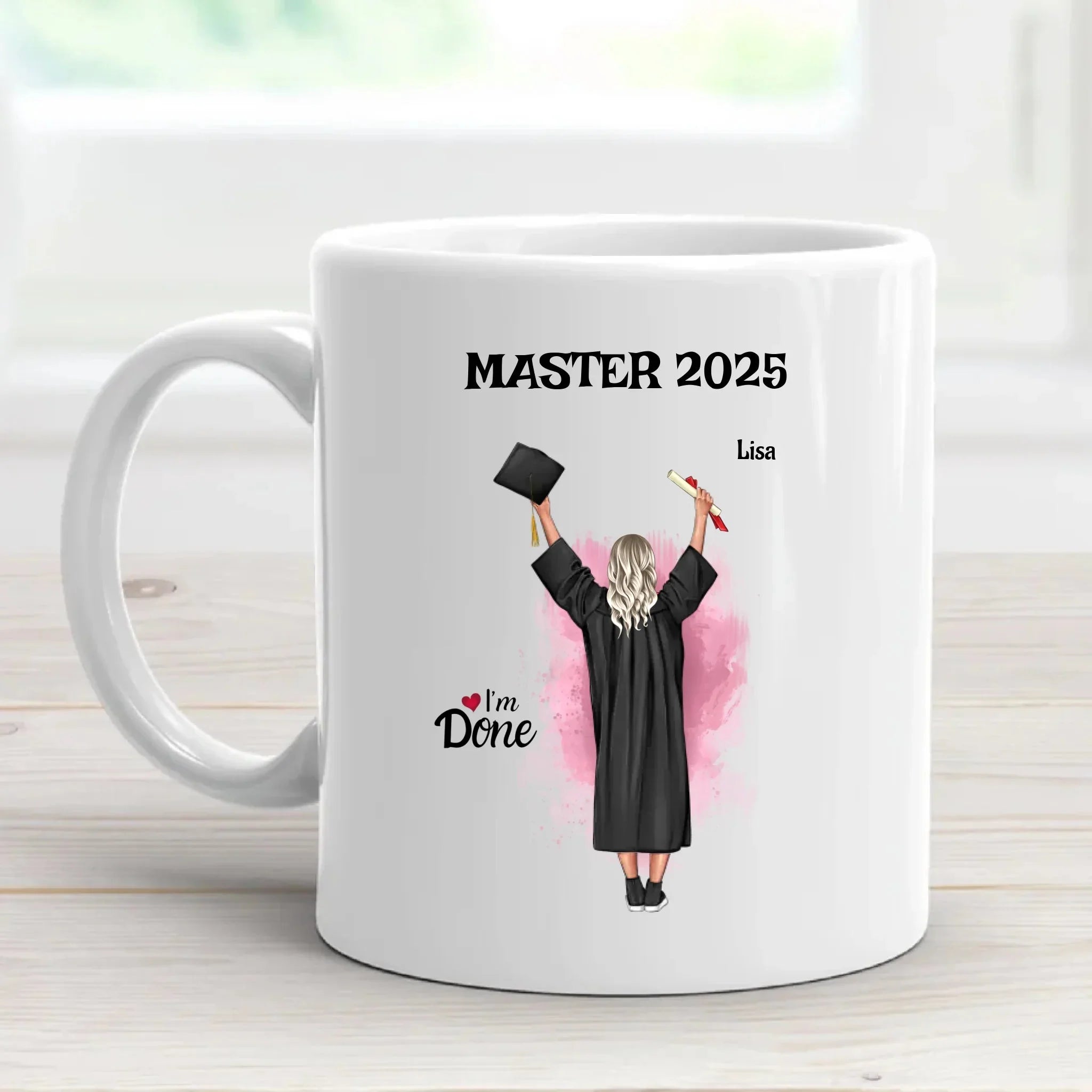 Master Abschluss Tasse Geschenke personalisiert gestalten - Cantty