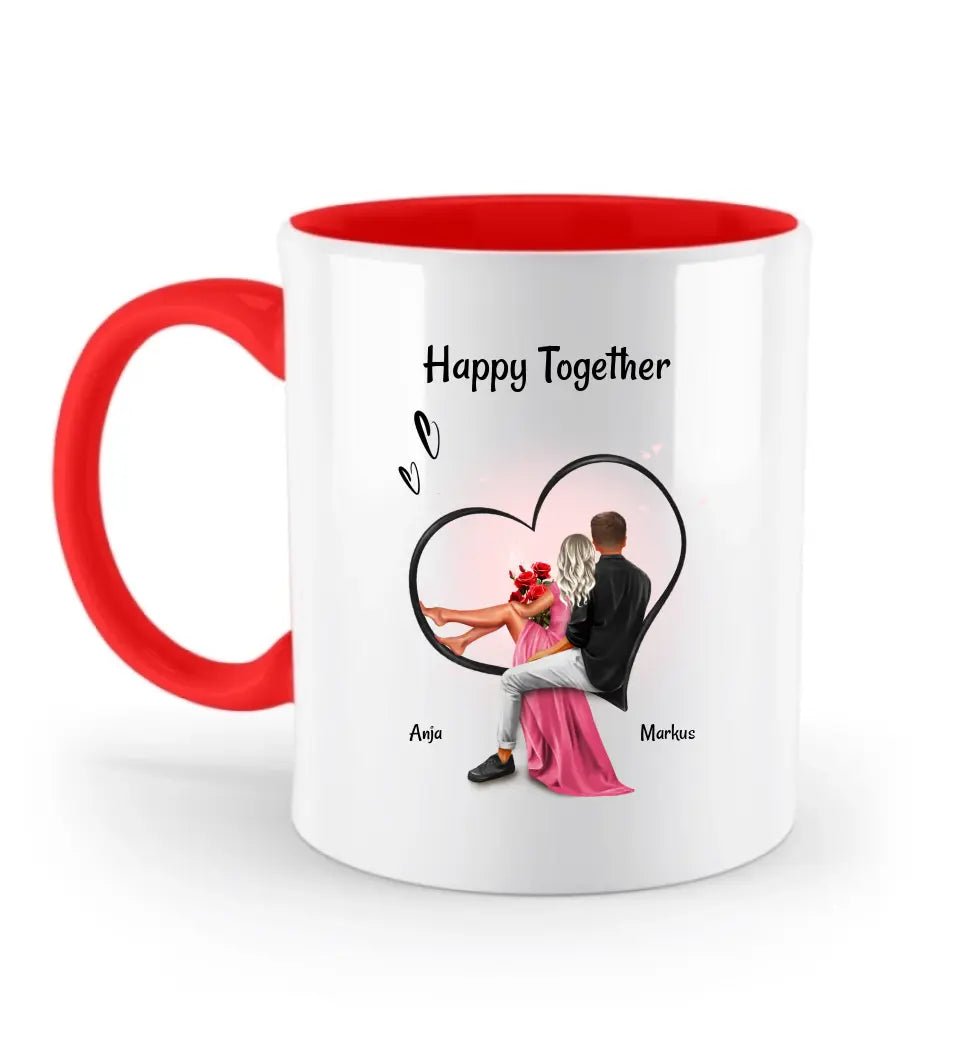 1. Jahrestag Tasse Geschenk für Freundin personalisiert - Cantty