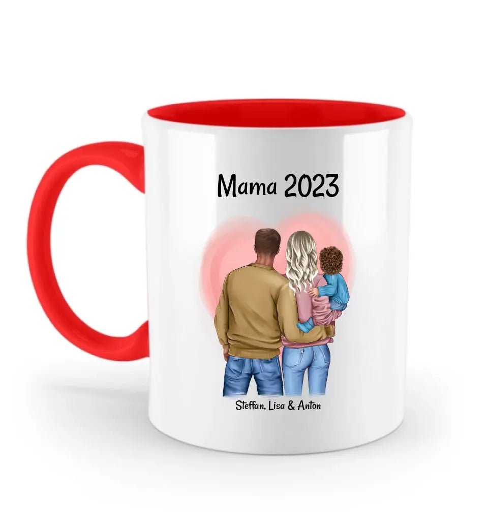 1. Muttertag Tasse Geschenk mit Familie Bild personalisiert - Cantty