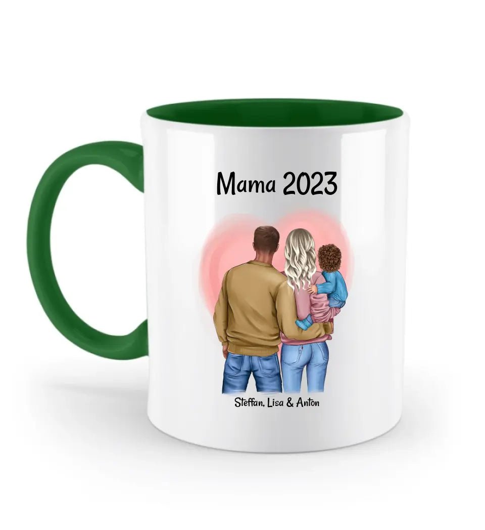1. Muttertag Tasse Geschenk mit Familie Bild personalisiert - Cantty
