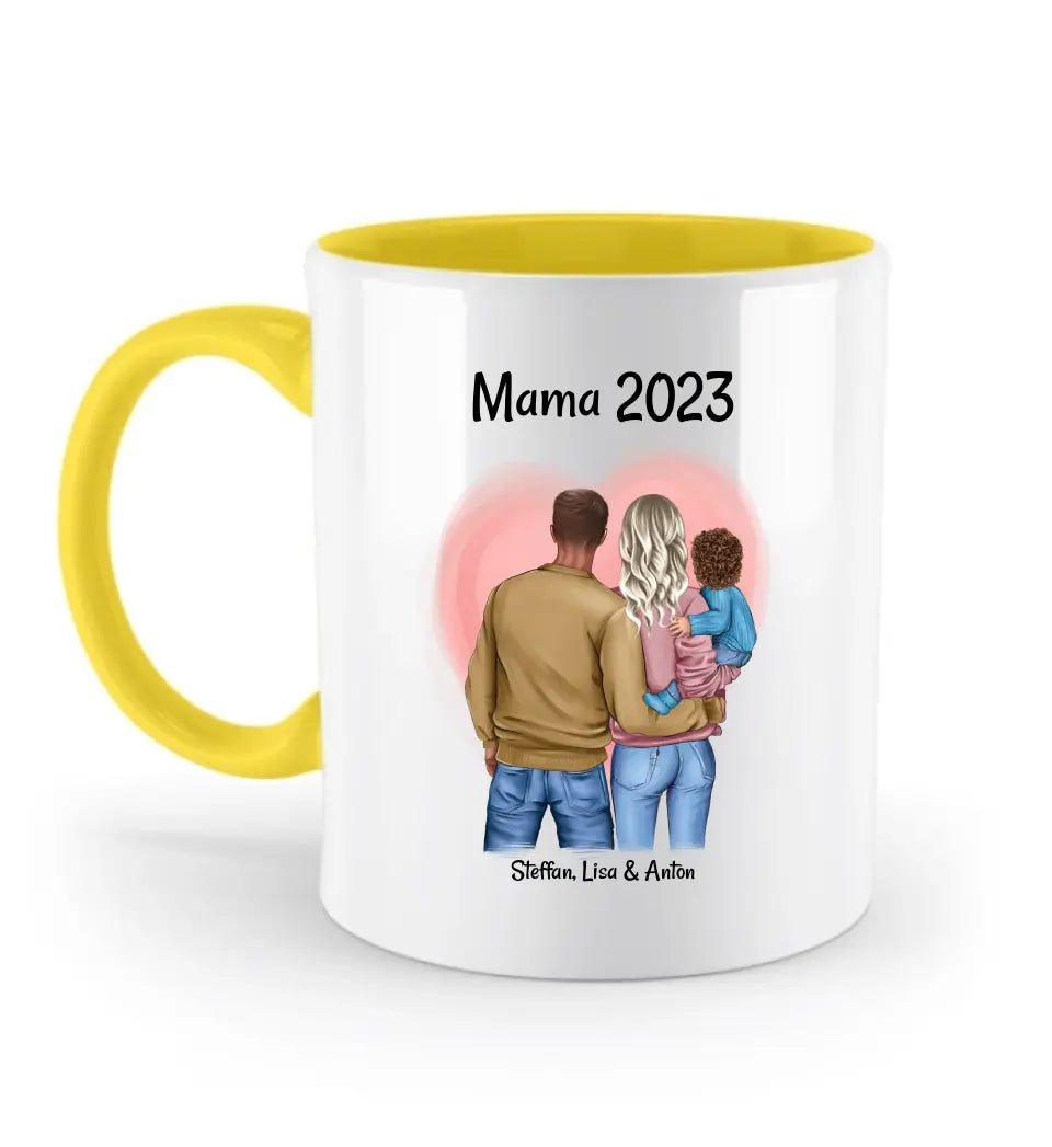 1. Muttertag Tasse Geschenk mit Familie Bild personalisiert - Cantty