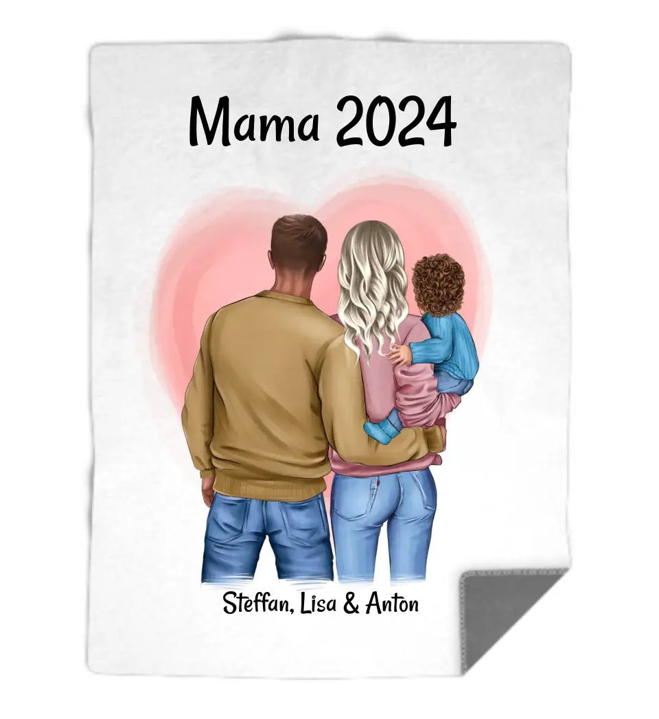 1. Muttertagsgeschenk Decke personalisiert - Cantty