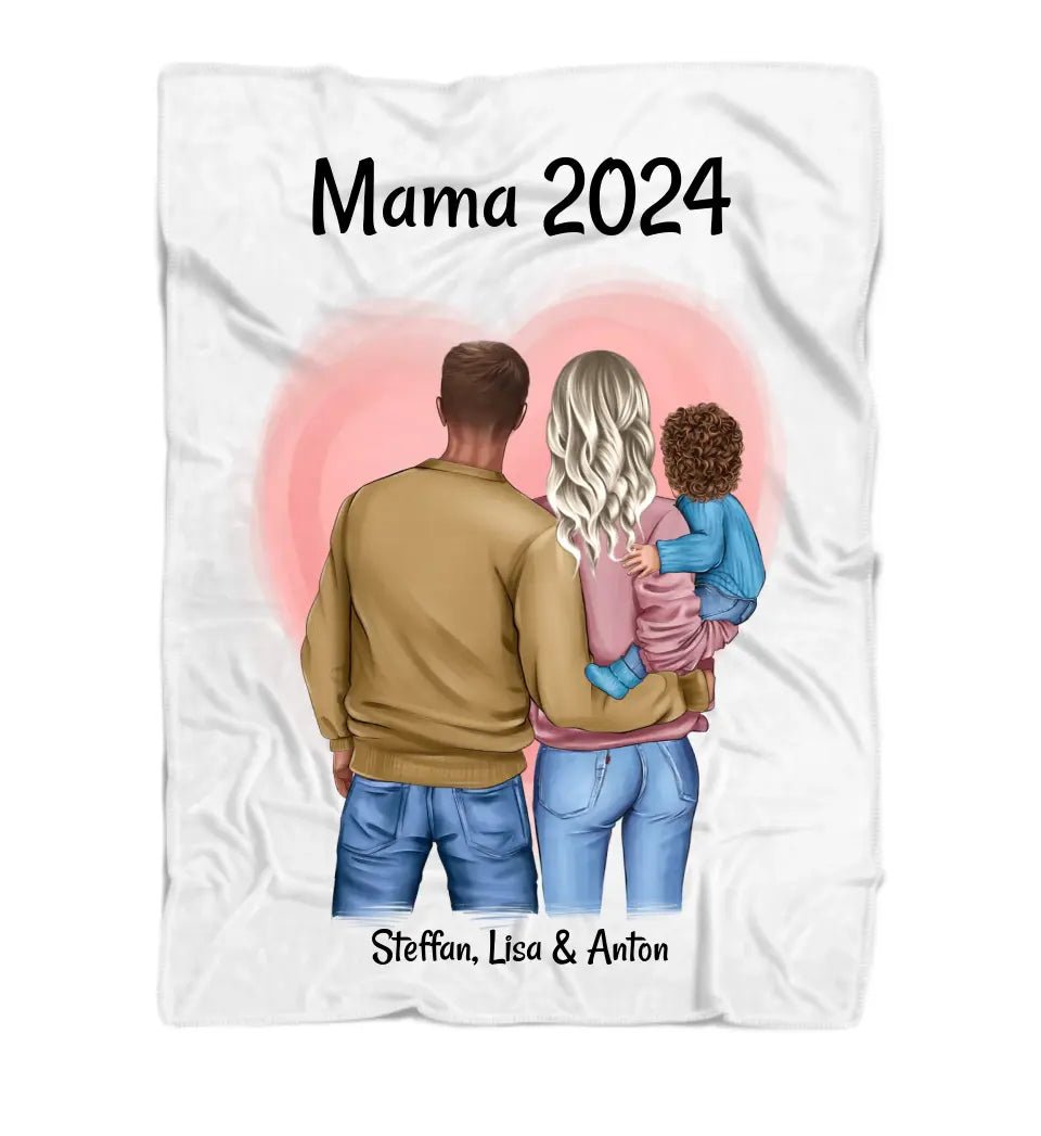 1. Muttertagsgeschenk Decke personalisiert - Cantty