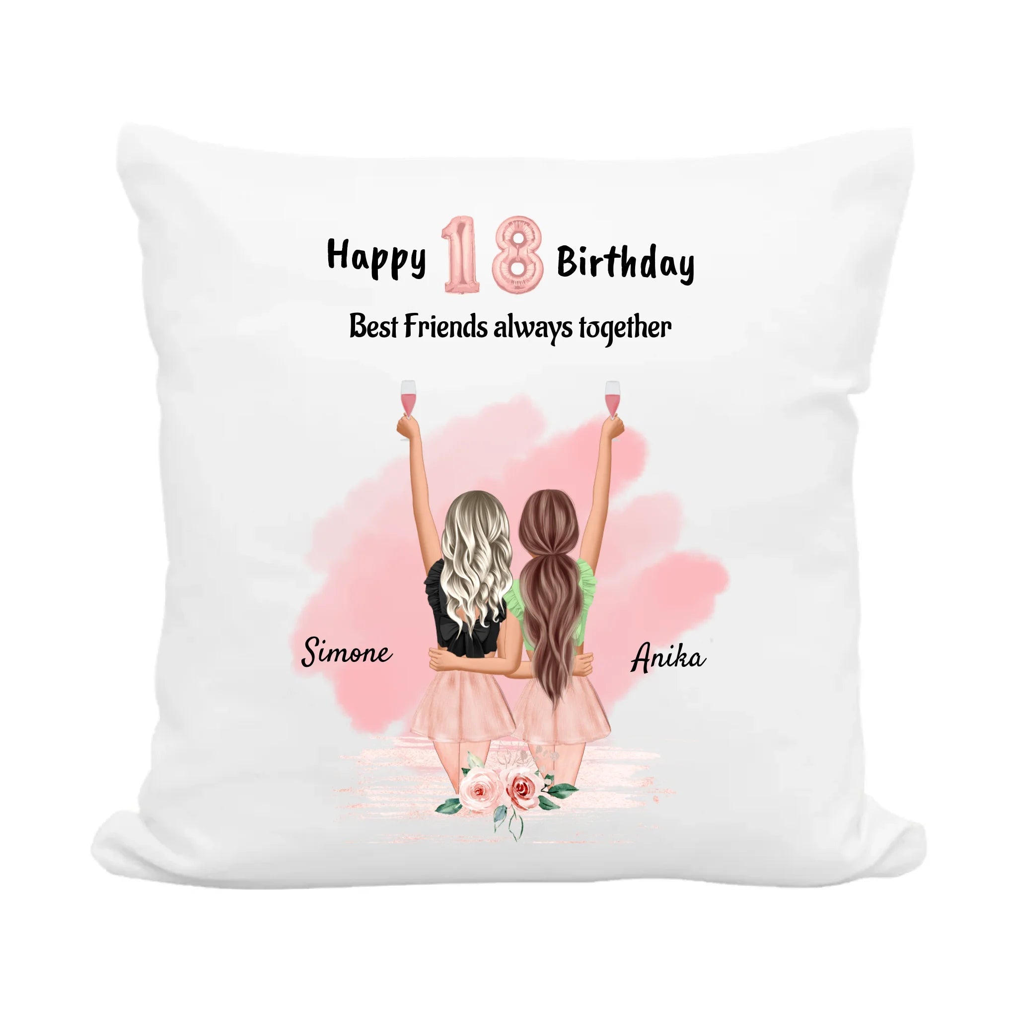 18 Geburtstag beste Freundin Geschenk Kissen - Cantty