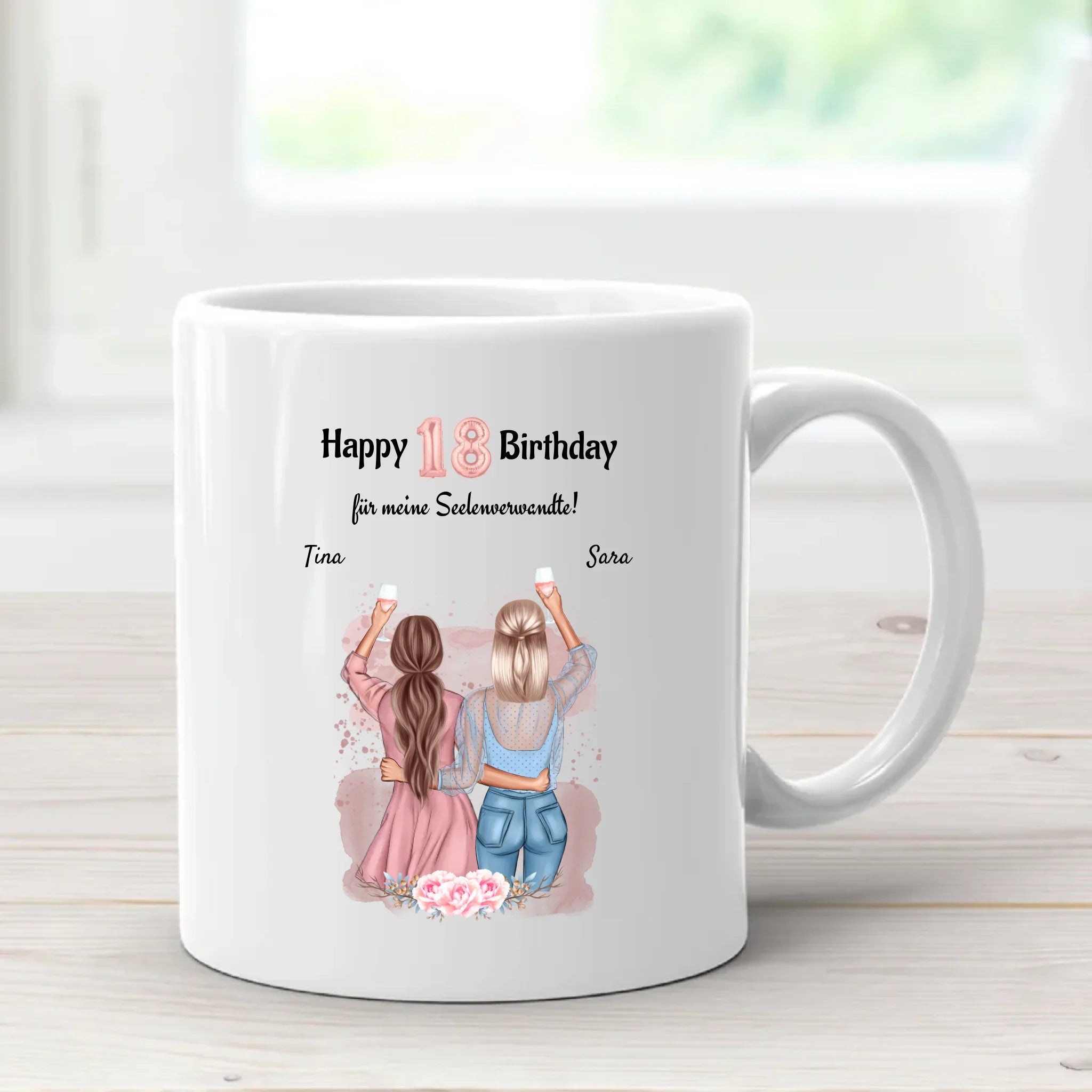 18 Geburtstag beste Freundinnen Tasse - Cantty