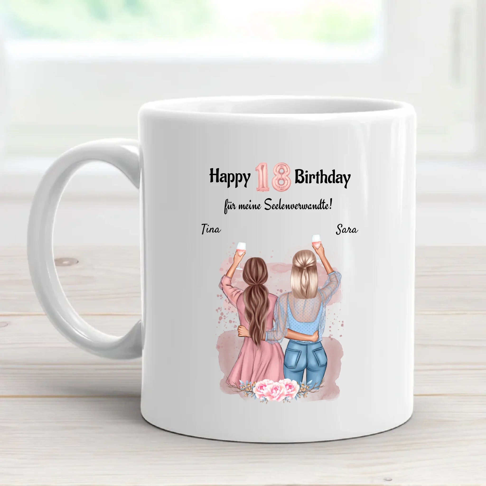 18 Geburtstag beste Freundinnen Tasse - Cantty