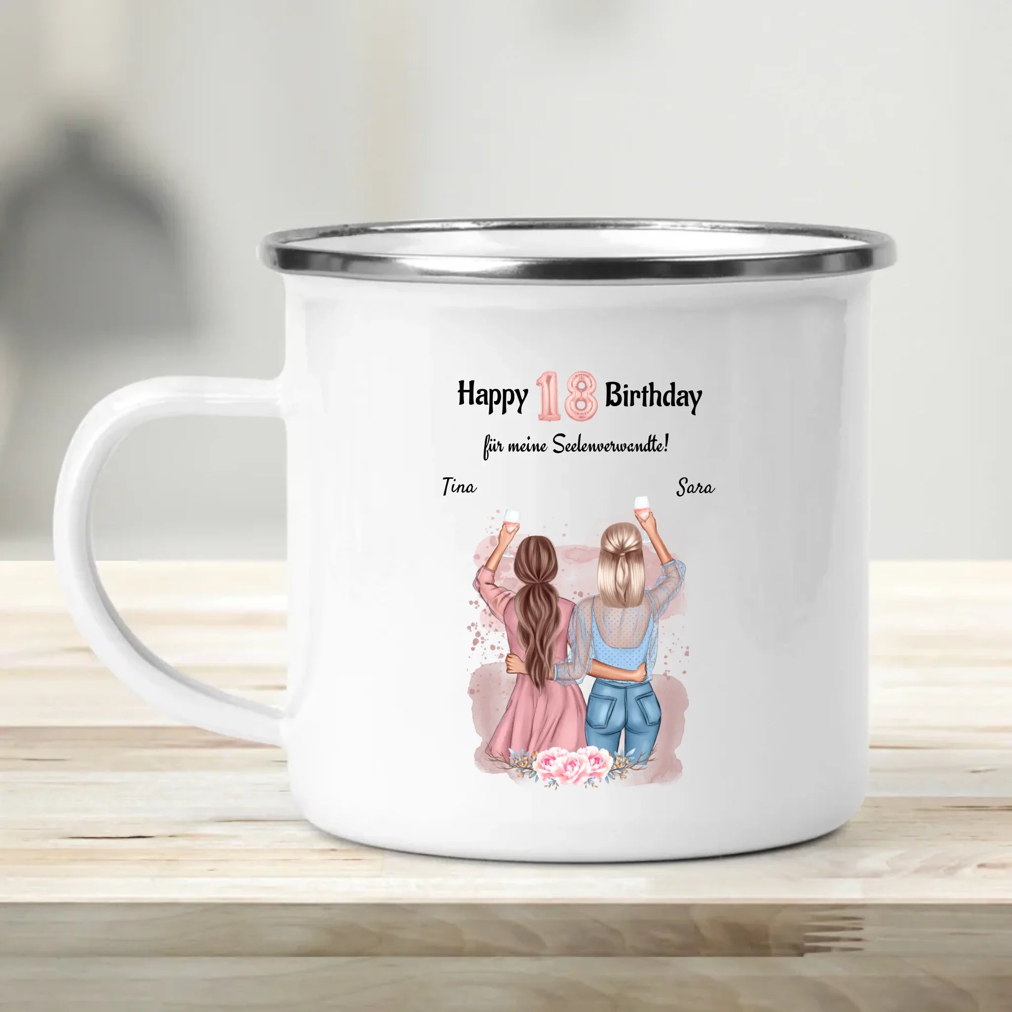 18 Geburtstag beste Freundinnen Tasse - Cantty