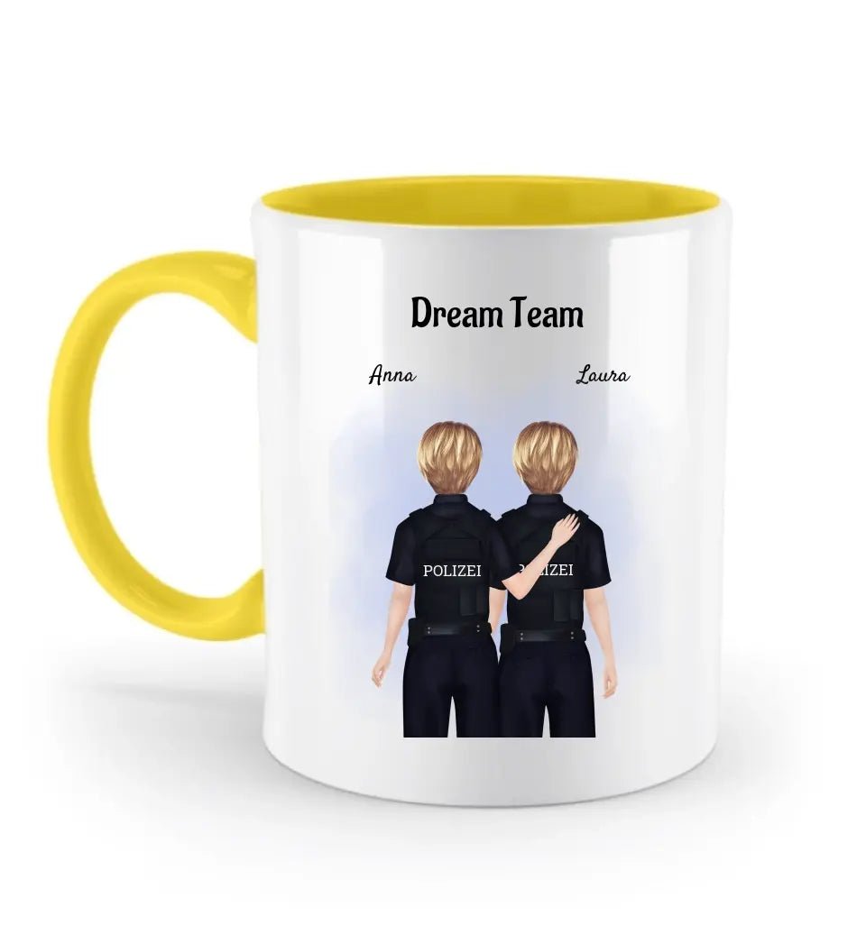 2 Polizistinnen Tasse Geschenk personalisiert - Cantty
