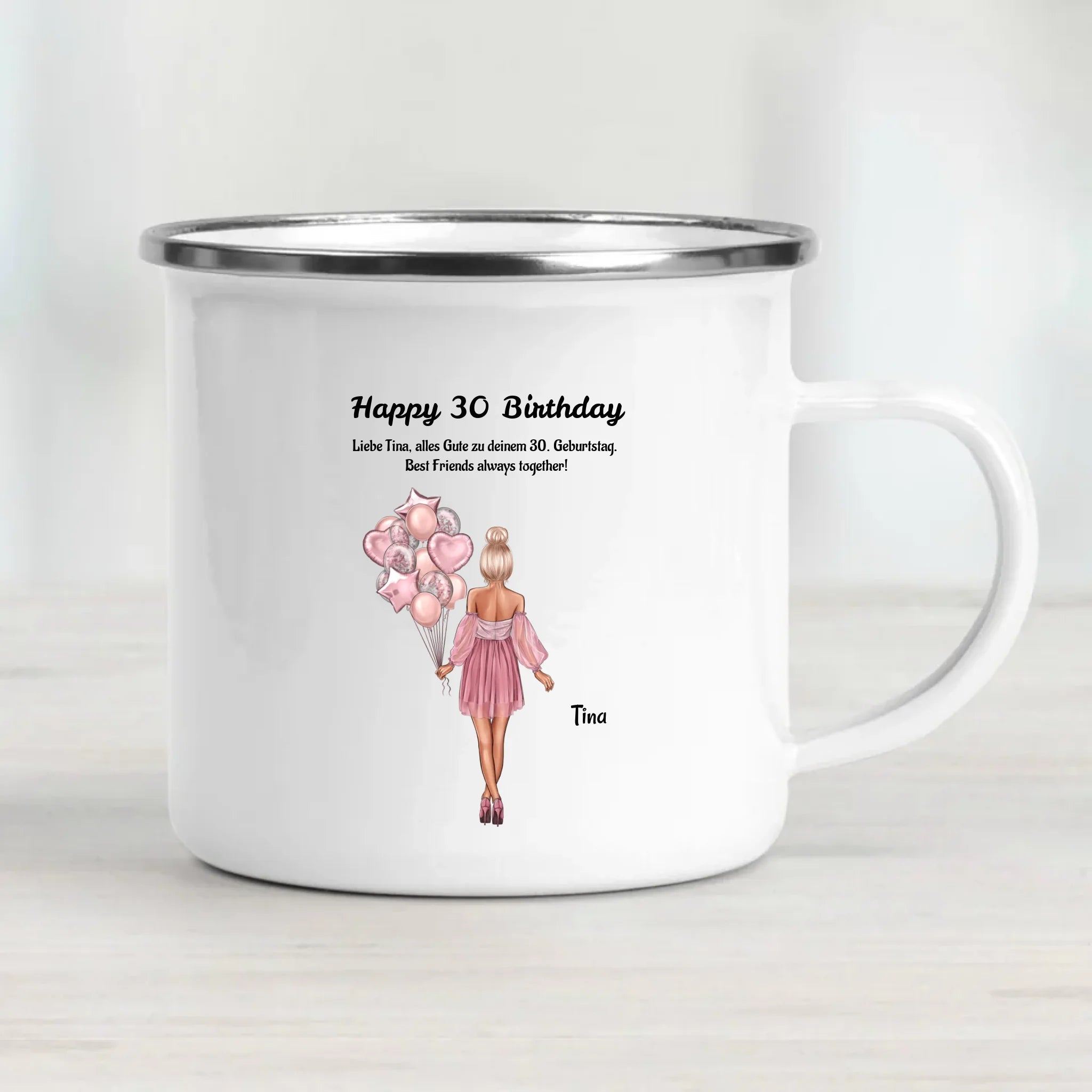 30. Geburtstag Frau Tasse Geschenk mit Namen - Cantty