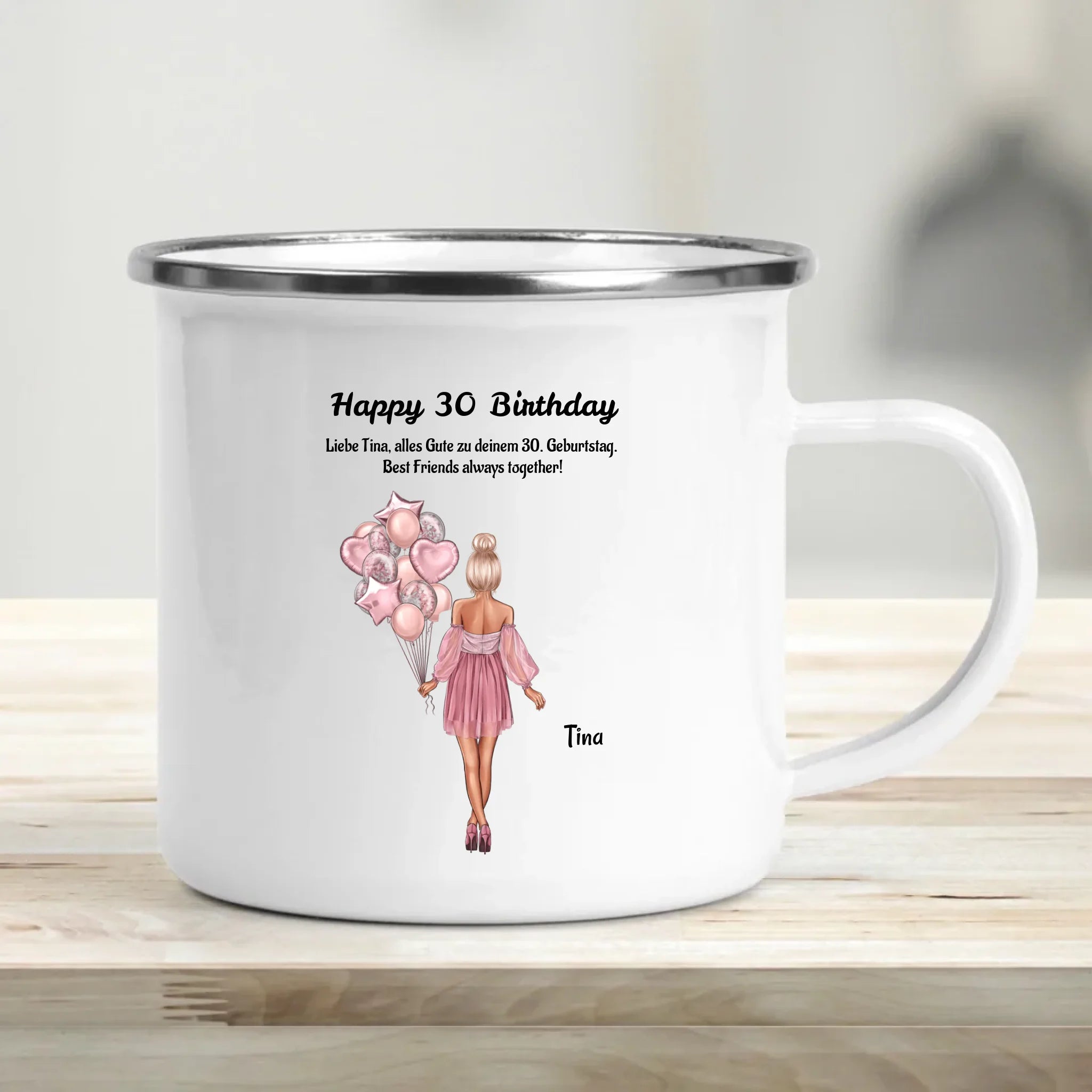 30. Geburtstag Frau Tasse Geschenk mit Namen - Cantty