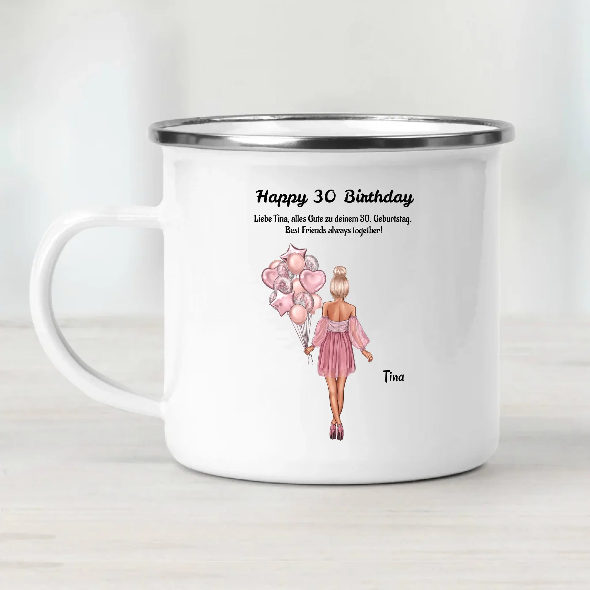 30. Geburtstag Frau Tasse Geschenk mit Namen - Cantty
