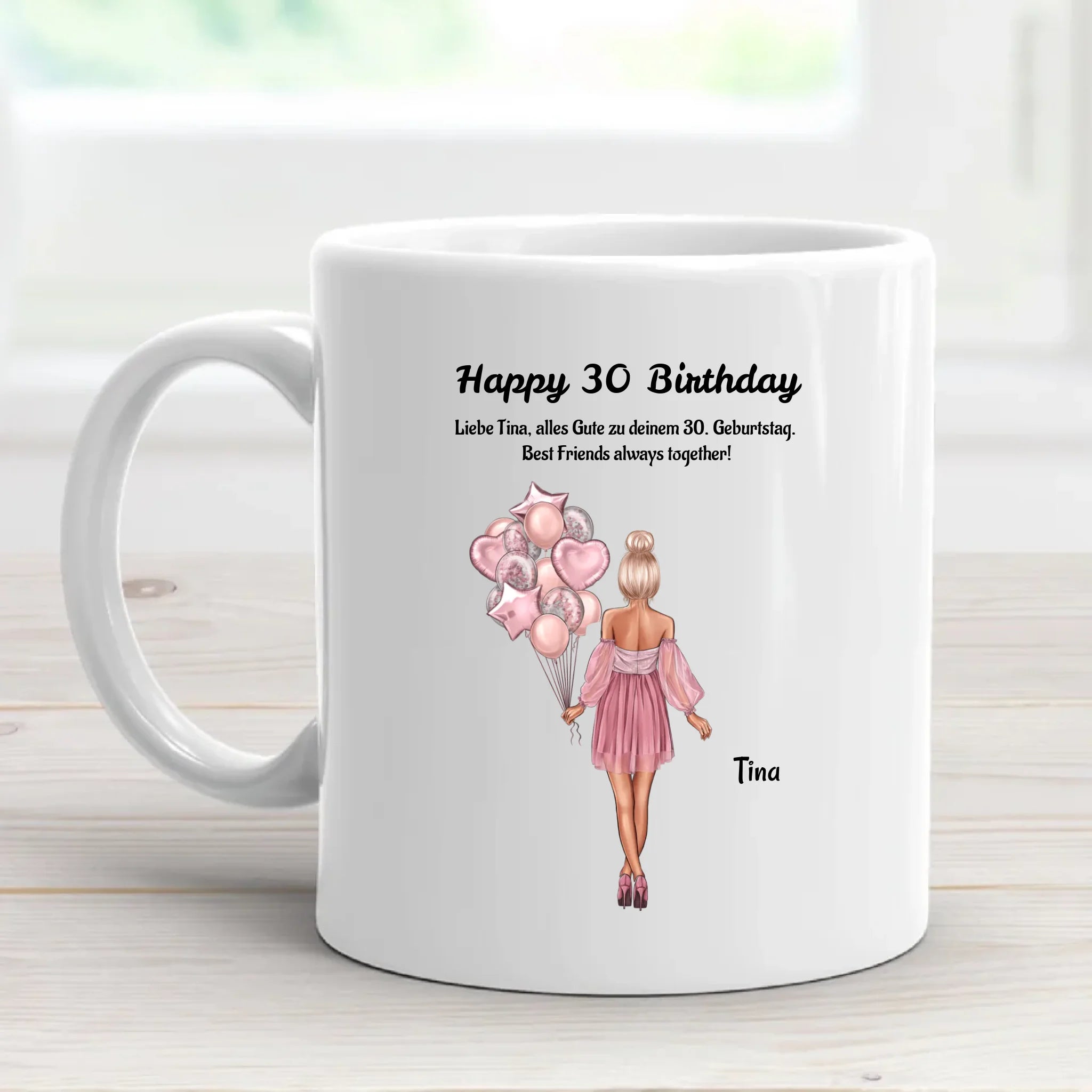 30. Geburtstag Frau Tasse Geschenk mit Namen - Cantty