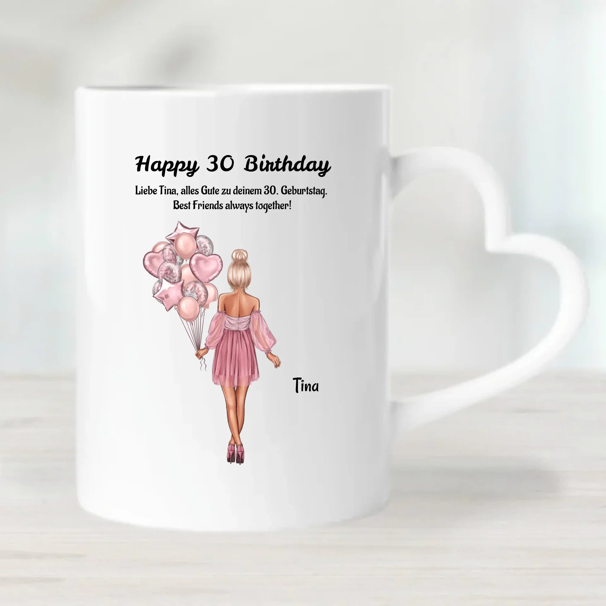 30. Geburtstag Frau Tasse Geschenk mit Namen - Cantty