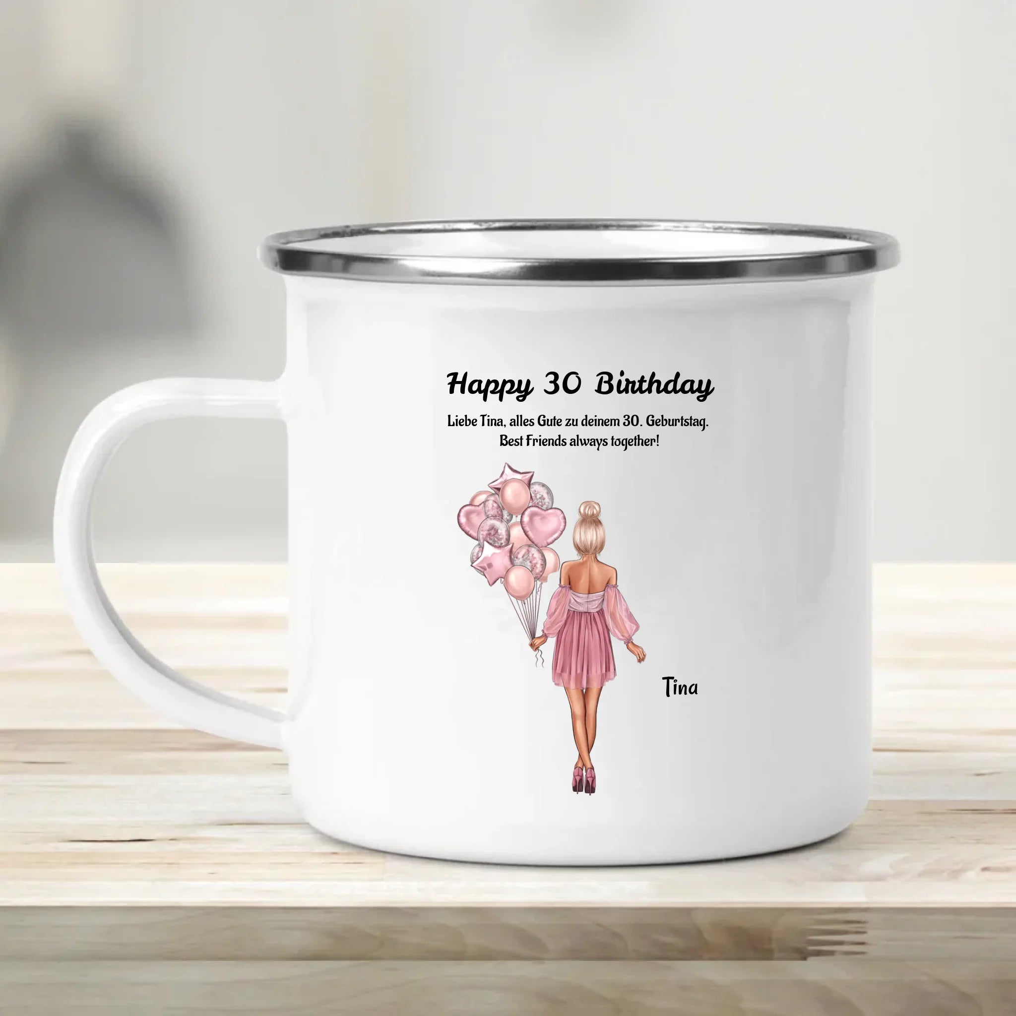 30. Geburtstag Frau Tasse Geschenk mit Namen - Cantty
