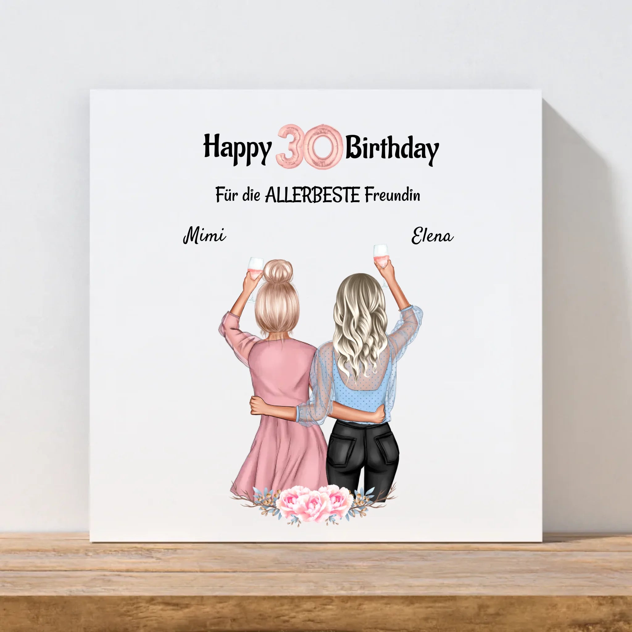 30 Geburtstagsgeschenk beste Freundin Leinwandbild - Cantty