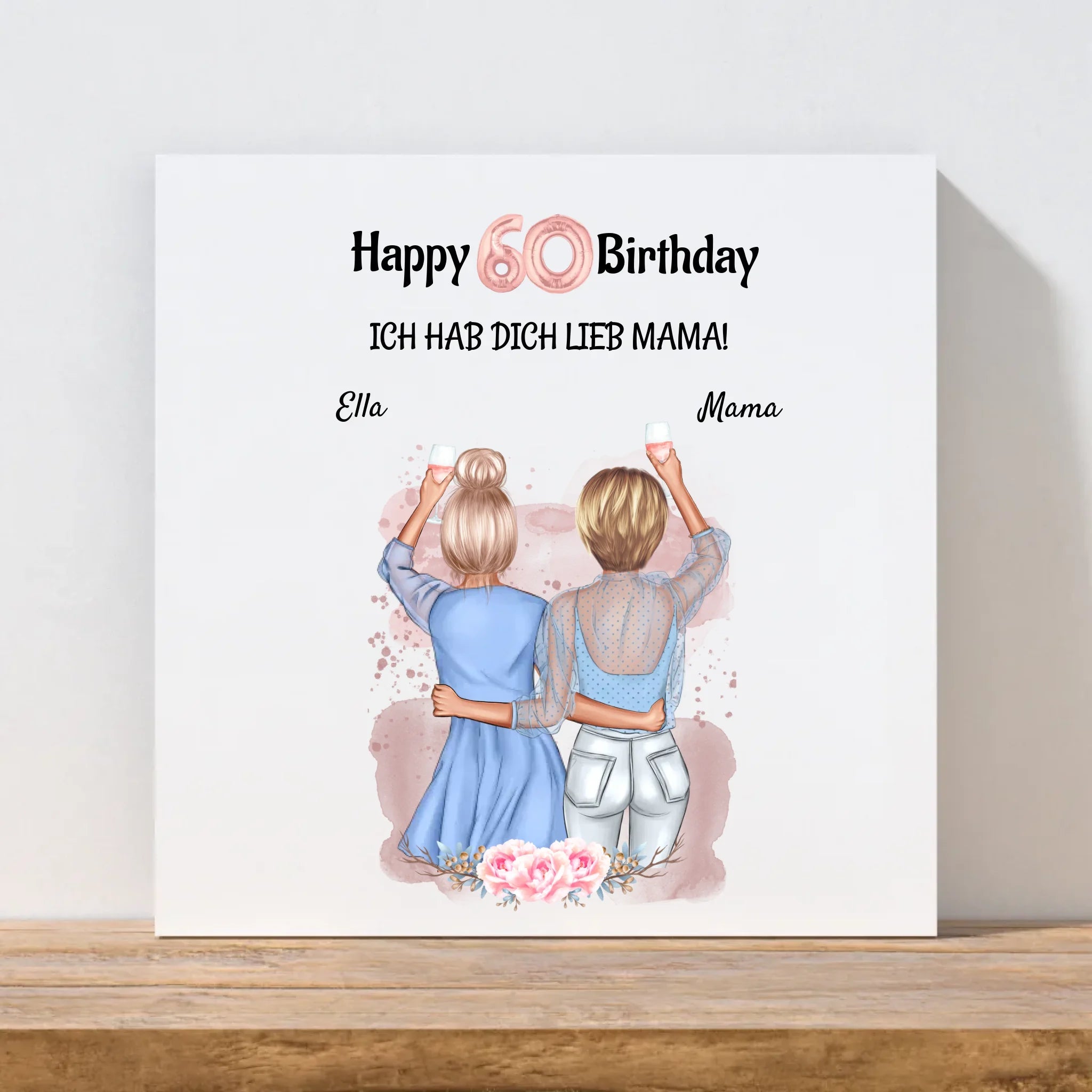 60 Geburtstagsgeschenk Mutter Leinwandbild - Cantty