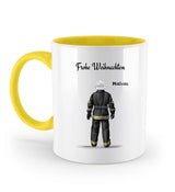 Feuerwehrmann Tasse Weihnachtsgeschenk personalisiert - Cantty