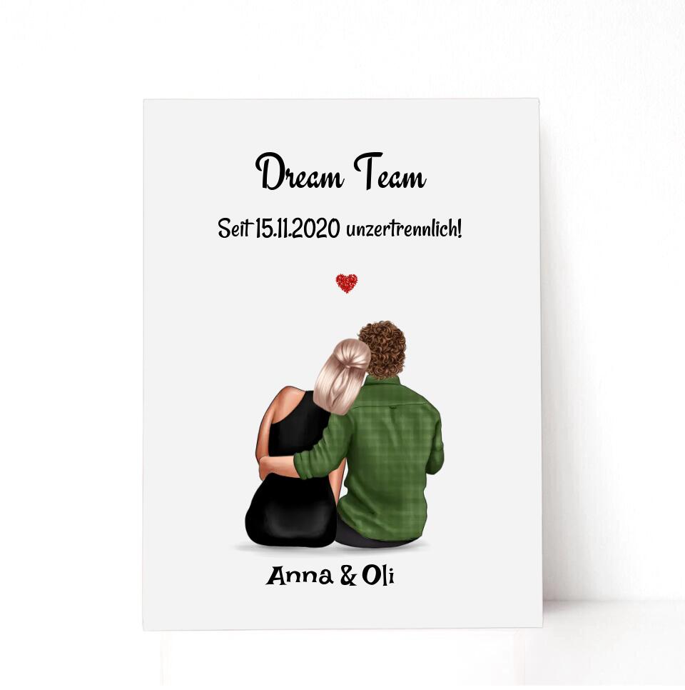 Freundin Acrylglas Jahrestagsgeschenk personalisiert - Cantty