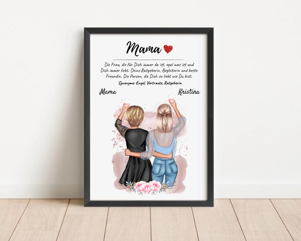 Poster Mama Definition Geschenk von Tochter - Cantty