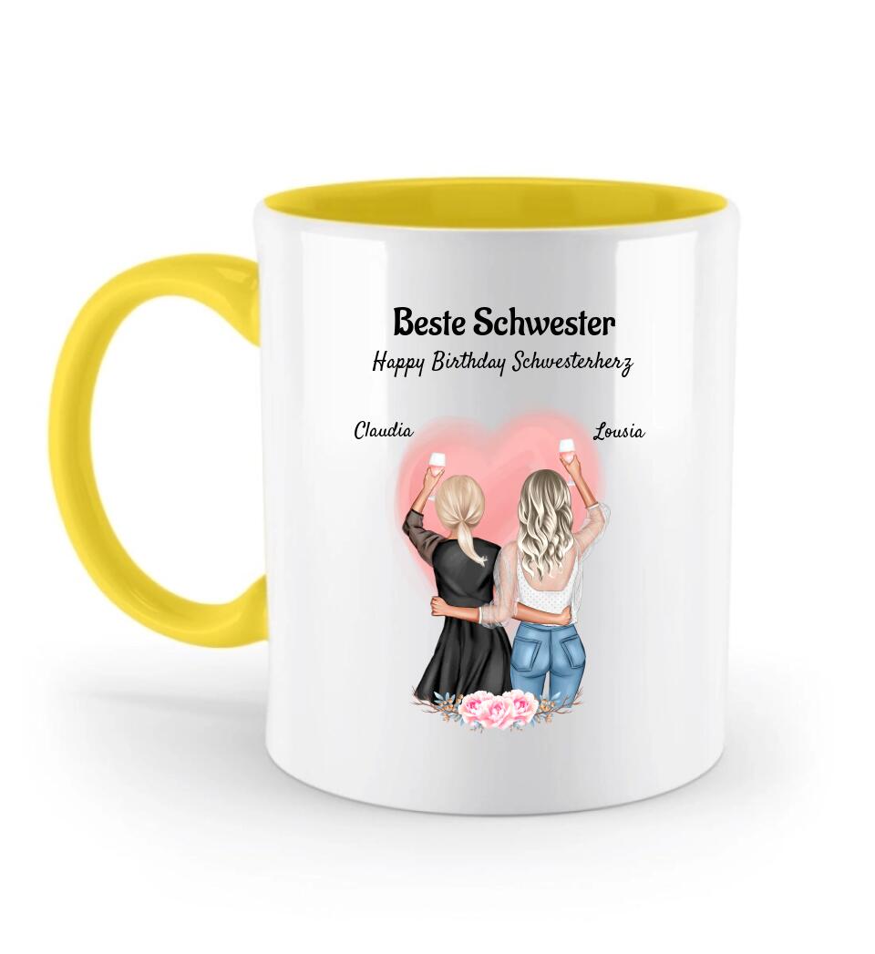 Geschenk Tasse für Schwester individuell gestalten - Cantty