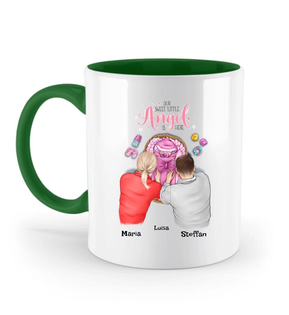 Babygeschenk Tasse zur Geburt personalisiert - Cantty
