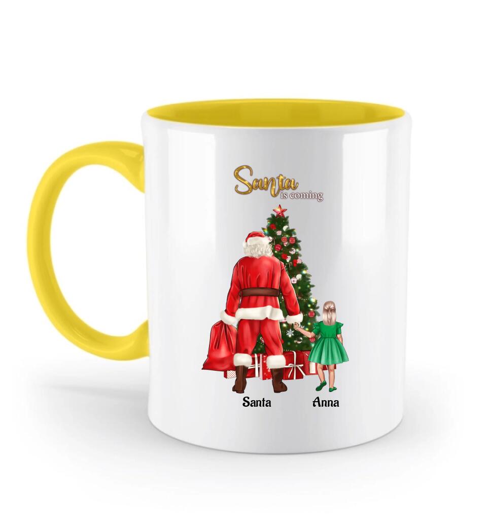 Weihnachtsgeschenk Tasse personalisiert für kleines Mädchen - Cantty