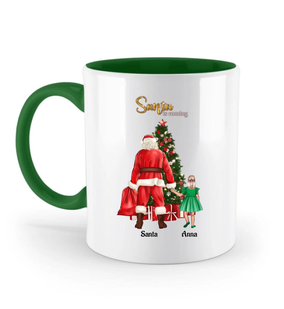 Weihnachtsgeschenk Tasse personalisiert für kleines Mädchen - Cantty