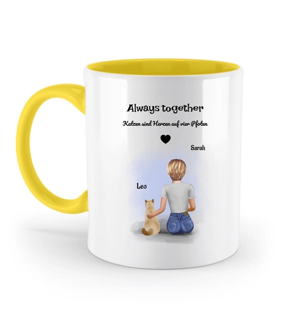 Tasse Katzenbesitzerin Geschenk personalisiert - Cantty