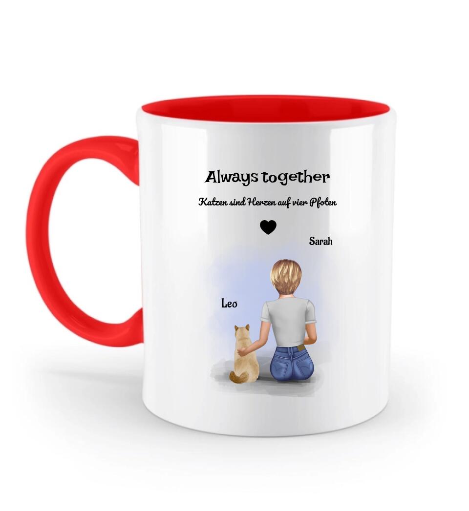 Tasse Katzenbesitzerin Geschenk personalisiert - Cantty