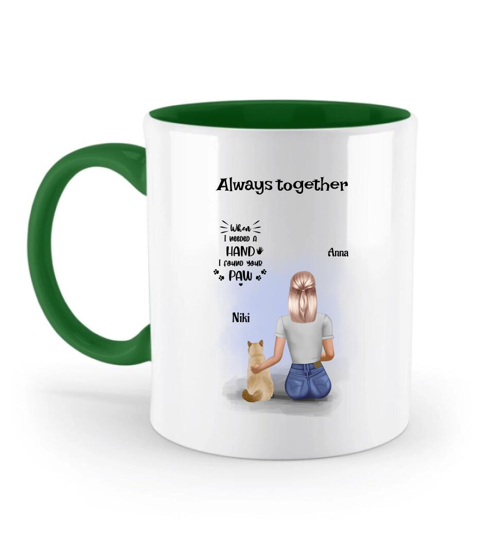 Geschenk Tasse Katze Bild beste Freundin & Schwester - Cantty