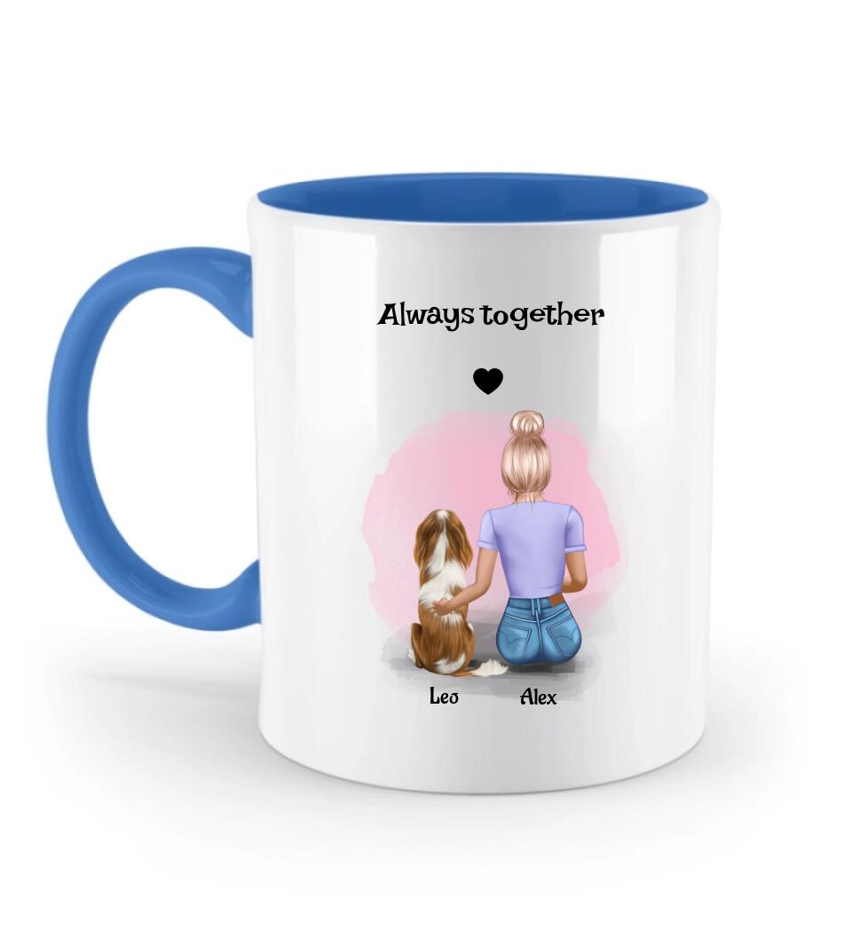 Tasse Geschenk Hund mit Mädchen Bild - Cantty