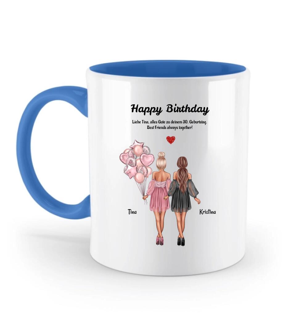 2 Freundinnen Tasse personalisiert - Cantty