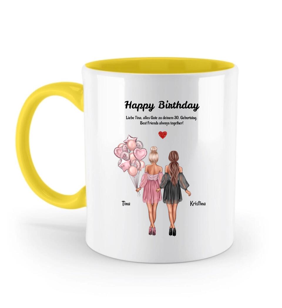 2 Freundinnen Tasse personalisiert - Cantty