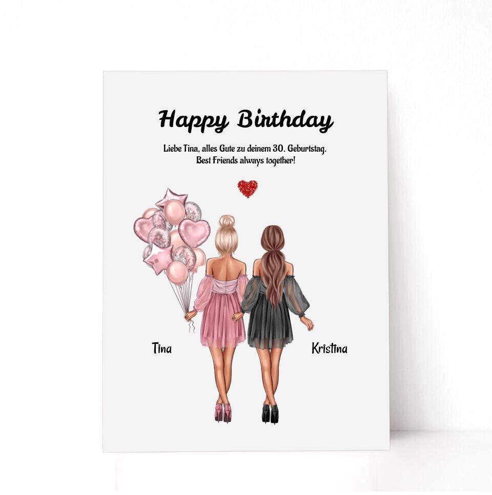 Freundin Acrylglas Geschenk personalisiert - Cantty