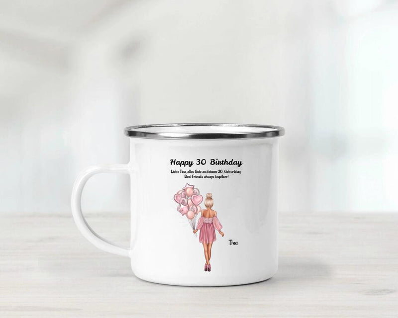 30. Geburtstag Tasse Geschenk mit Namen - Cantty