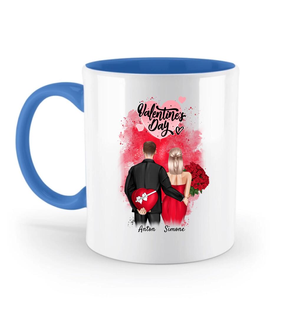 Zweifarbige Tasse Geschenk zum Valentinstag - Cantty