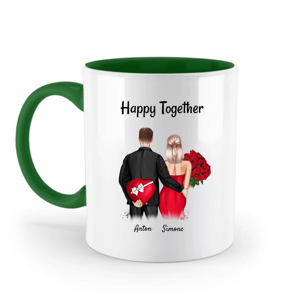 ❤️ Romantische Tasse zum 1. Jahrestag - Perfektes Geschenk für deine Freundin - Cantty