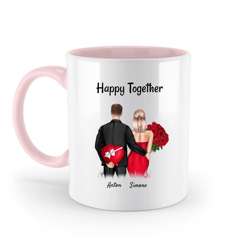 ❤️ Romantische Tasse zum 1. Jahrestag - Perfektes Geschenk für deine Freundin - Cantty