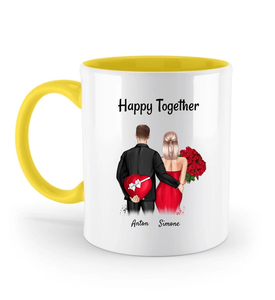 ❤️ Romantische Tasse zum 1. Jahrestag - Perfektes Geschenk für deine Freundin - Cantty