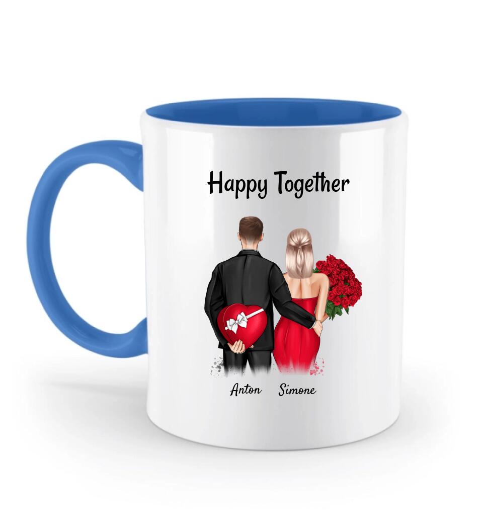 ❤️ Romantische Tasse zum 1. Jahrestag - Perfektes Geschenk für deine Freundin - Cantty