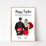 Hochzeitstag Bild Geschenk personalisiert für Mann & Frau - Cantty