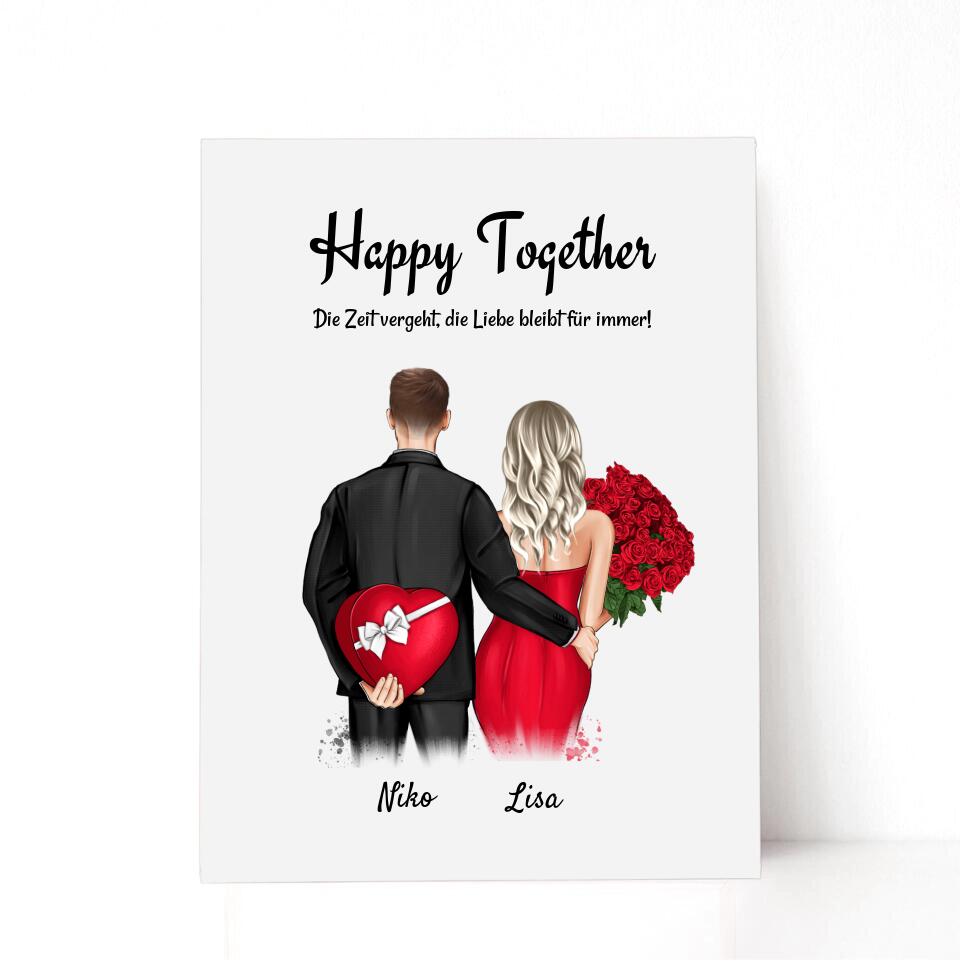 Jahrestag & Hochzeitstag Acrylglas Geschenk für Pärchen - Cantty